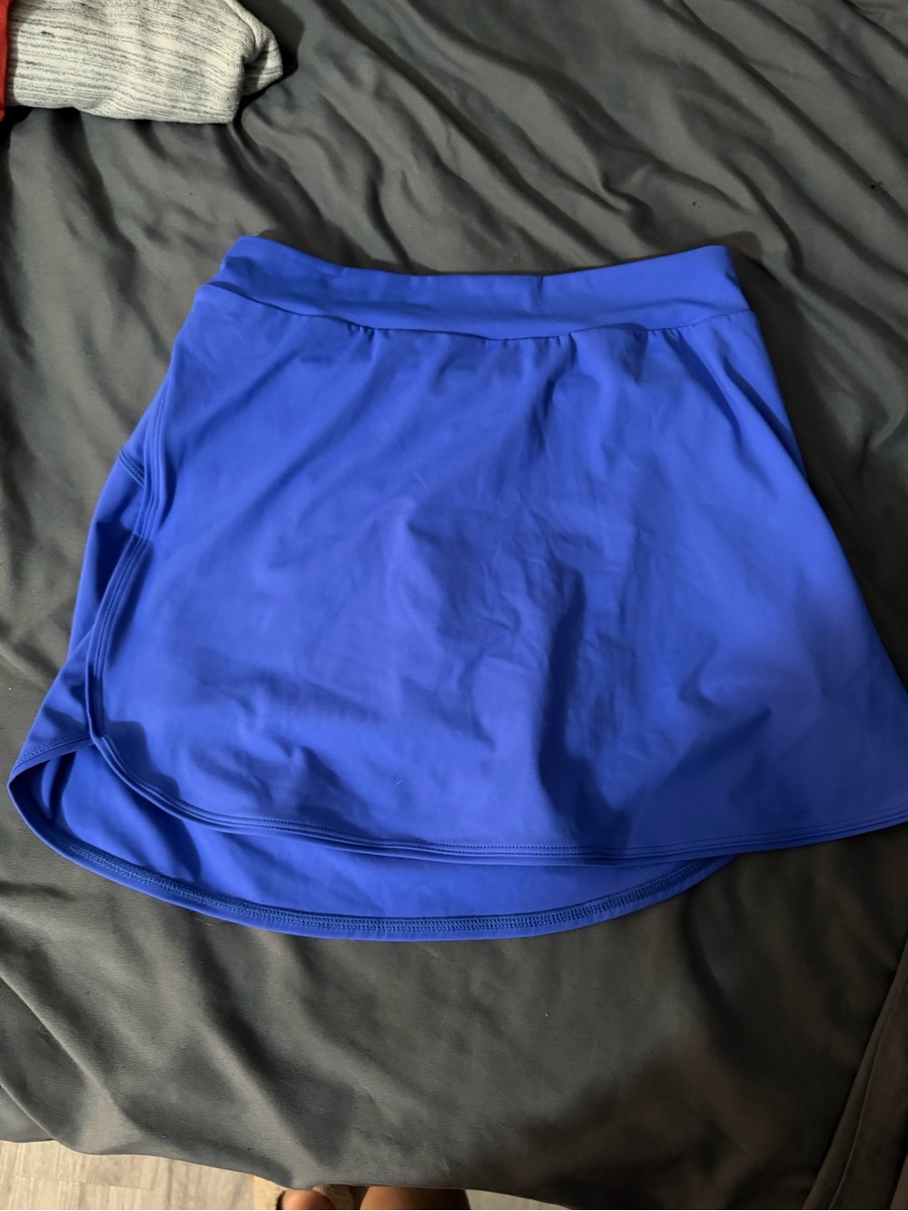 HALARA Royal Blue Circle Skirt with Built-In Short